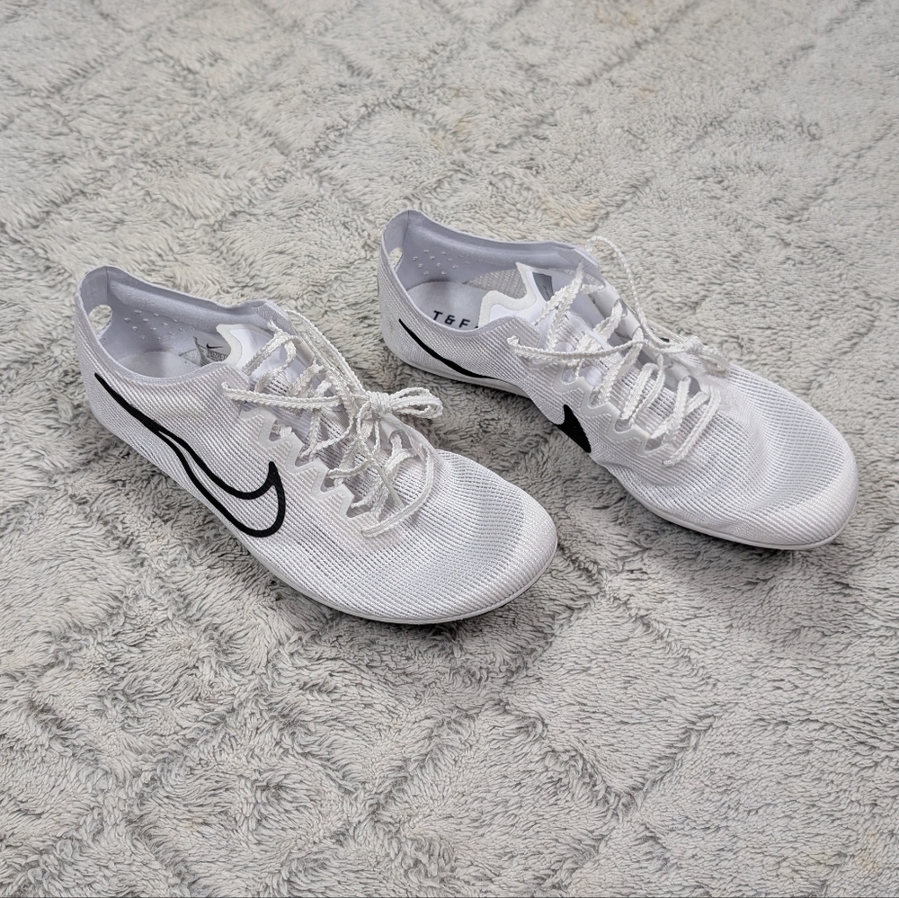 Nike Zoom Mamba 6 White Black Track Field Distance Spike Shoes Men 9 DR2733-100
